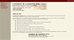Desktop Screenshot of lambertcpa.com