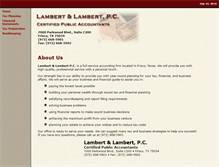 Tablet Screenshot of lambertcpa.com